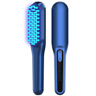 Phototherapy Anti Hair Loss Comb EMS Vibration Massager Comb Mental Relaxation