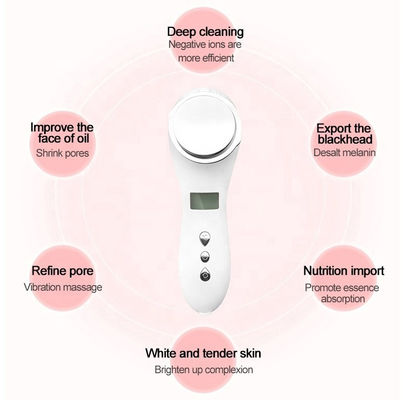 1000mAh Facial Beauty Devices Heat Cooling Galvanic Ion Facial Massager