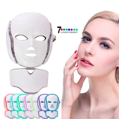 Red Light Facial Device Photon Light Therapy Led Mask Light Skin Beauty Therapy 7 Colors