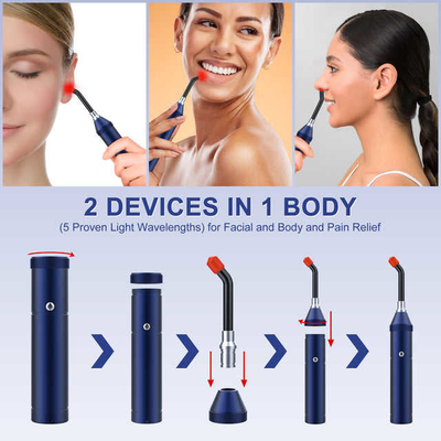Buy 5 Wavelenghs Cold Sore Red Light Therapy Torch Red Light Therapy Flashlight online manufacture
