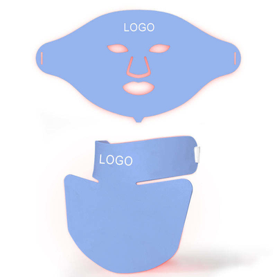 Buy Skin 7 Colors Red Light Panel Therapy Mask Photon Face Neck Silicone 470nm online manufacture
