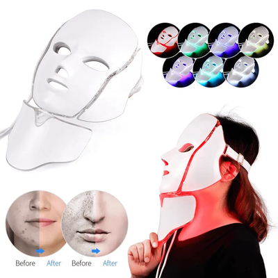 Buy Anti Aging Red Led Light Therapy Infrared Mask Face Spa 7 Color Photon Mask online manufacture