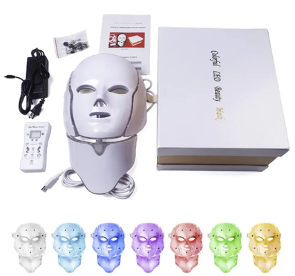 Buy Face Spa 7 Color Photon Mask Skin Rejuvenation Led Light Therapy Infrared Mask online manufacture