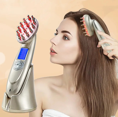 Buy Hair Brush Electric Laser Hair Growth EMS Comb Infrared Massage Comb online manufacture