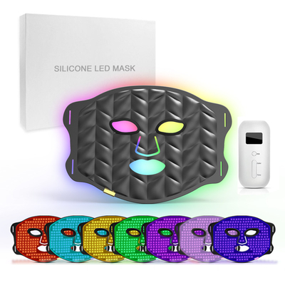 Buy Home Use Red LED Infrared Face Mask PDT 7 Colors Silicone Material online manufacture