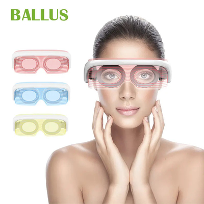 Buy Portable Electric 3 Color Led Eye Therapy Mask Vibrating Eye Massage Masker Device online manufacture