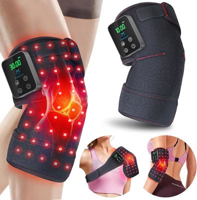 Buy 660nm 850nm Red Light Therapy Knee Massager – Infrared + Vibration + Heat, Wireless & Rechargeable for Joint Pain Relief online manufacture