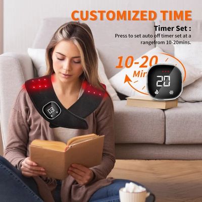 Buy Flexible Infrared Red Light Therapy Cape – 660nm/850nm Cordless Wrap for Shoulder Pain, Vibration Massage & Muscle Recovery online manufacture