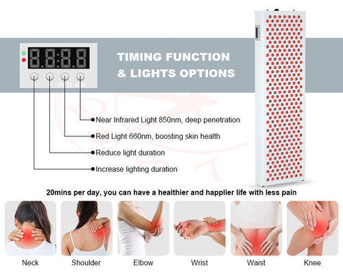 High Power Red Light Therapy Panel Infrared 1000w Full Body For Heating 660nm 850nm