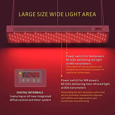 Infrared Led Lit 660nm 850nm Red LED Light Therapy Machine 1000W Infrared Light Device