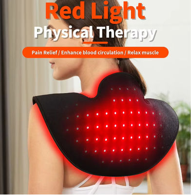 Near Infrared Shoulder Pain Relief Device – Red Light Therapy Pad with Vibration, 660nm & 850nm for Muscle Relaxation & Recovery