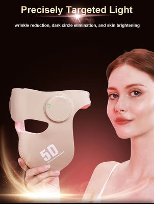3D LED Face Mask with 660nm 460nm 850nm 1064nm – 288 LEDs, 2 Modes, Red & Blue Light Therapy for Skin Rejuvenation, Anti-Aging, Acne & Wrinkle Reduction