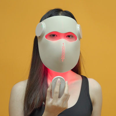 3D Red & Infrared Light Therapy Mask – 660+850+1064nm + Blue 460nm LED, 288 Lights, Skin Firming & Acne Treatment, CE/RoHS/FCC