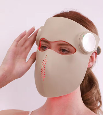 Wireless 3D LED Face Mask – 288 LED Chips, 660nm 460nm 850nm 1064nm Light Therapy, 2 Modes, Timer, Rejuvenation & Anti-Aging Skincare Device