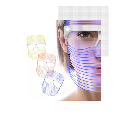 Professional Led 7 Colors Red Light Facial Mask Face Infrared Photon Therapy