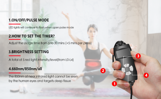 Weight Loss 850nm LED Light Therapy Machine Infrared Light Body Pad Wrap Belt 1
